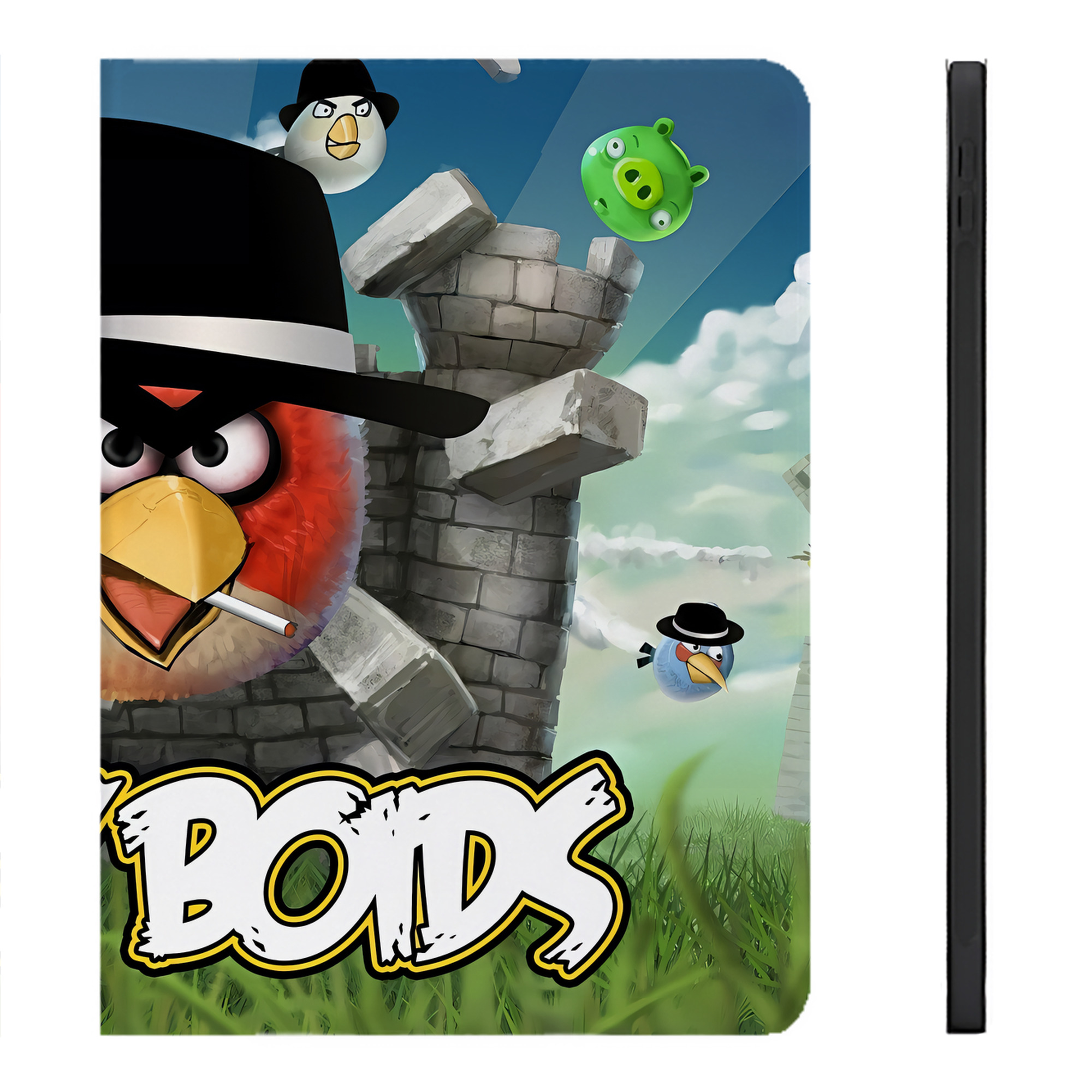 （画像用） Angry Birds アングリーバード IPadケース ペンホルダー付き ブックスタイルデザイン